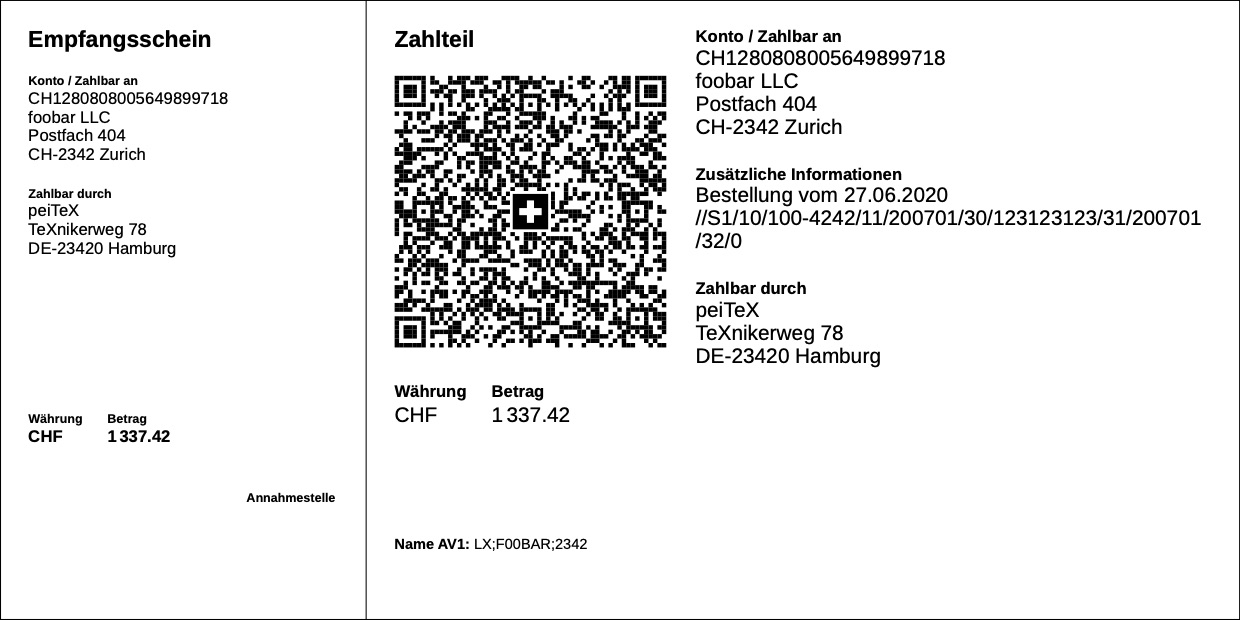 qrbill paymentslip demo qrbill preview